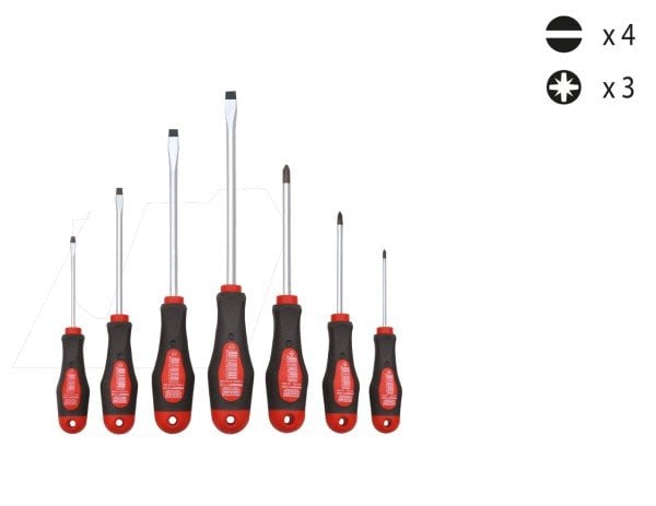 Cerpa Norm 7 Parça Düz Yıldız PZ Tornavida Takımı 1008 22 8137