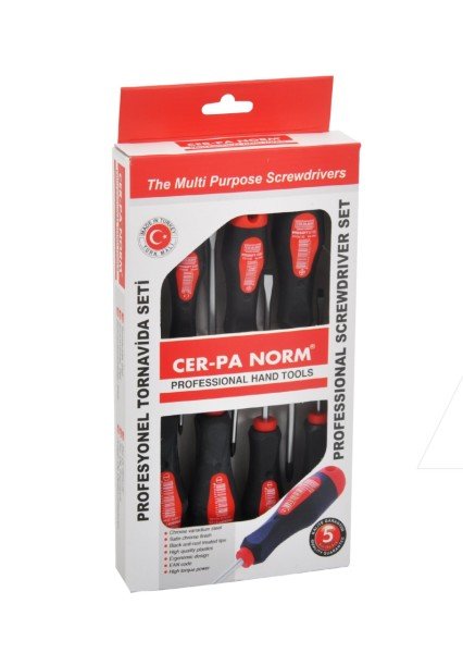 Cerpa Norm 7 Parça Düz Yıldız PZ Tornavida Takımı 1008 22 8137