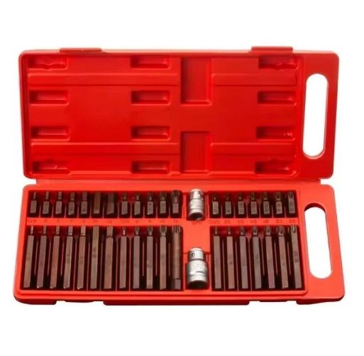 40 Parça Bits Uç Seti Torx Allen ve Spline (s2 Çelik Malzeme)