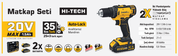 SGS 5249 AKÜLÜ VİDALAMA SETİ 20 VOLT (1.5Ah)