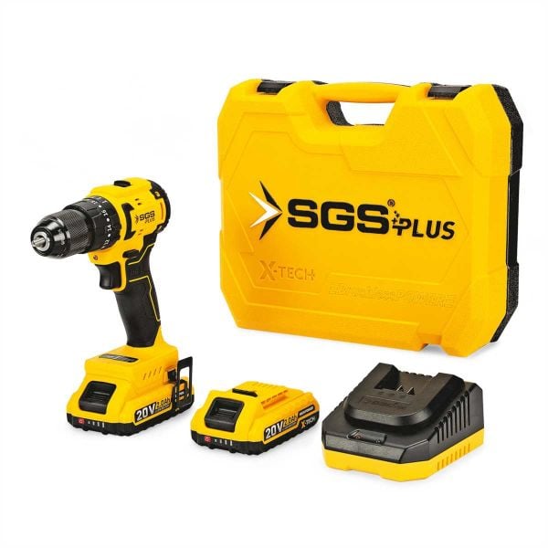 SGS 5530 AKÜLÜ DARBELİ MATKAP SETİ 20V 45Nm Tork 2*2.0Ah (KÖMÜRSÜZ MOTOR)