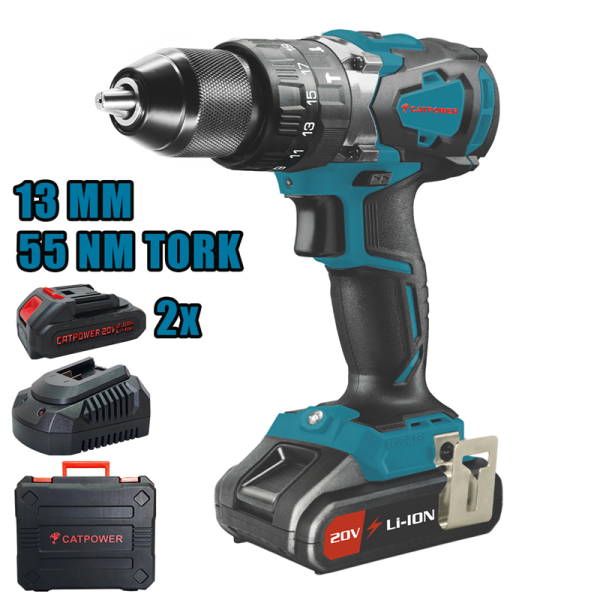 CATPOWER KÖMÜRSÜZ AKÜLÜ DARBELİ VİDALAMA Lİ-İON 2.0Ah /4.0Ah CAT4110