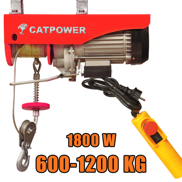 CATPOWER ELEKTRİKLİ VİNÇ 600-1200 KG 1800W CAT7751