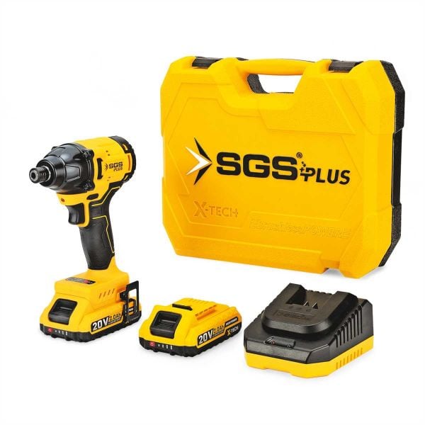 SGS DARBELİ VİDALAMA SETİ 330 Nm Tork 20V 2*2.0Ah (KÖMÜRSÜZ MOTOR) SGS5500