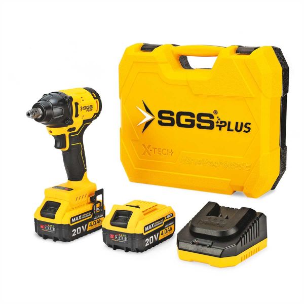 SGS DARBELİ SOMUN SIKMA SETİ 330 Nm Tork 20V 1/2” 2*4.0Ah (KÖMÜRSÜZ MOTOR) SGS5502
