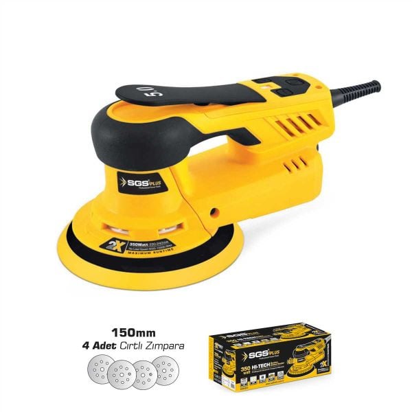 SGS ZIMPARA MAKİNESİ EKSANTRİK 350 WATT (KÖMÜRSÜZ MOTOR) SGS5253