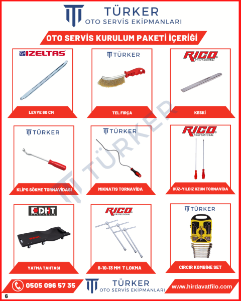 Oto Servis Motor Mekanik Kurulum Paketi Full Paket