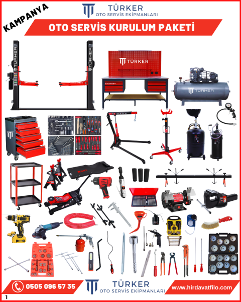 Oto Servis Motor Mekanik Kurulum Paketi Full Paket