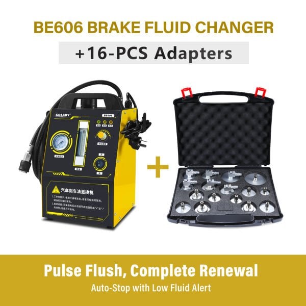 Fren Hidrolik Değişim Cihazı 220v ve 16 Parça Kapak Seti