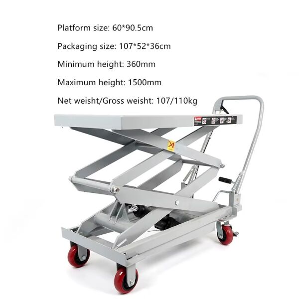 Ağır Hizmet 500 kg Yük Taşıma Platformu (1.5 Metre Yükseklik)