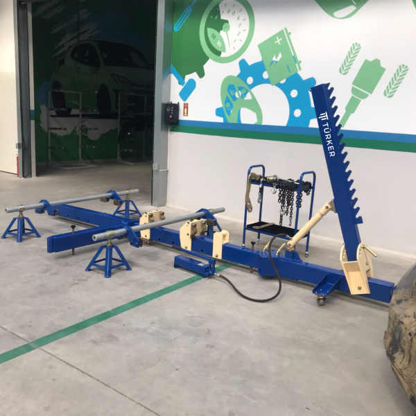 Oto Kaporta Şase Çektirme Tezgahı-Şase Dozeri-Universal Dönerli