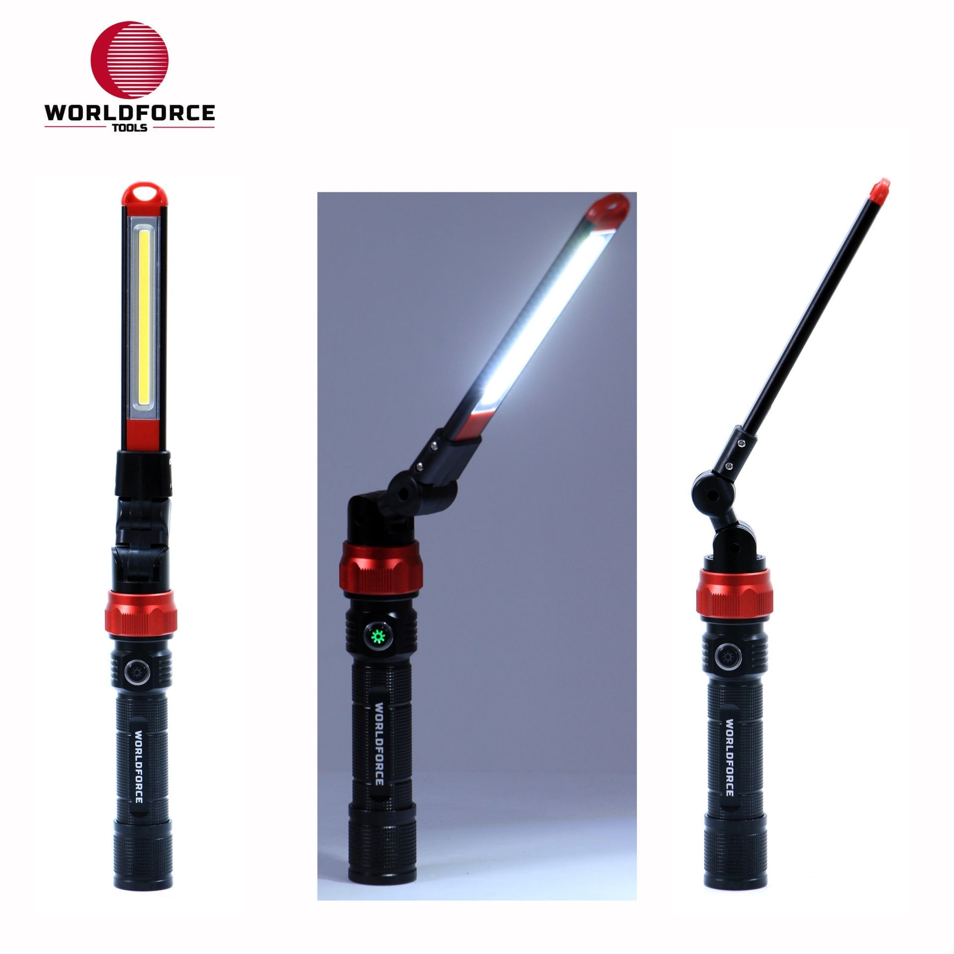 Katlanabilir Şarjlı El Lambası 360° COB Ledli 350 Lm (2200 mAh)