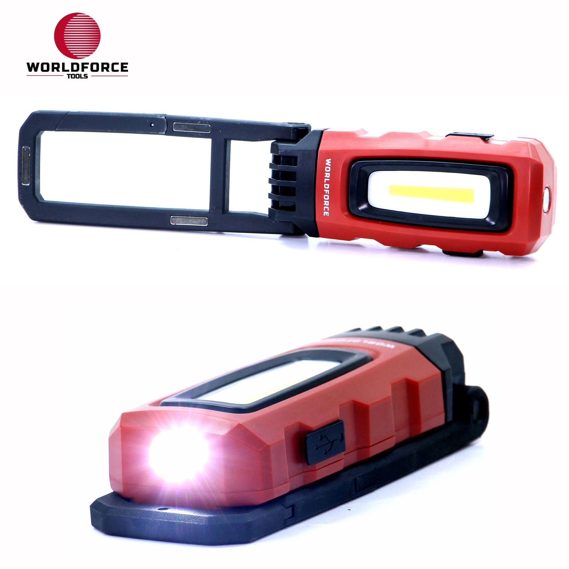 Katlanır Şarjlı El Lambası COB Ledli 800 Lm (2600 mAh)