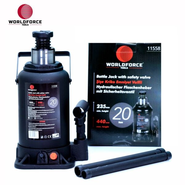 Hidrolik Şişe Kriko 20 Ton 235-440mm