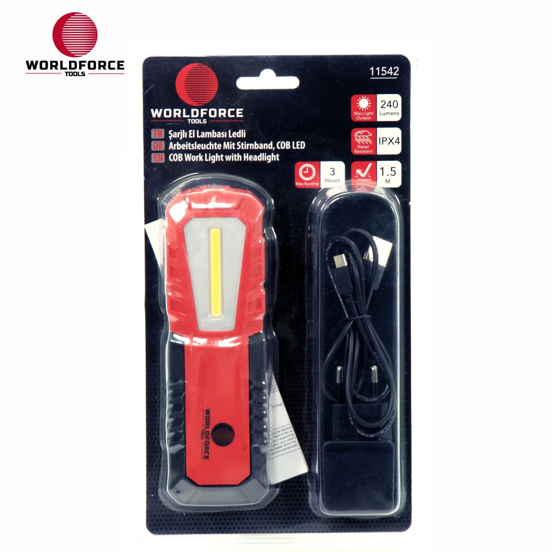 Sarjlı El Lambası COB Ledli 240 Lm